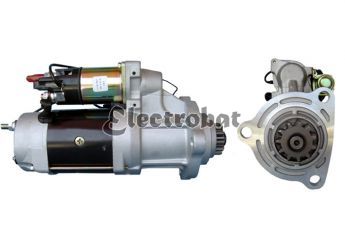 Starter for CUMMINS ISX engines, FREIGHTLINER, INTERNATIONAL, VOLVO for trucks with CATERPILLAR C10, C11, C12, C13, C15