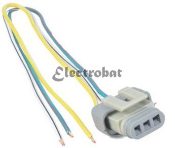 Conector para alternadores FORD 2G, 3G, 4G con 3 cables