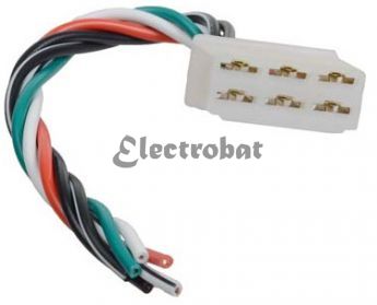 Conector para alternadores DENSO y aplicaciones Universales Moto y Tractor con 6 cables