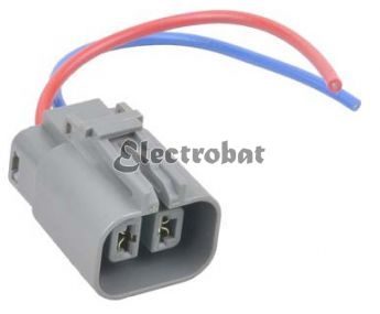 Conector para alternadores HITACHI, MITSUBISHI con 2 cables